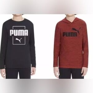 Puma Youth 2-Pack Long Sleeve Tee Hoodie - size XS(5/6)
